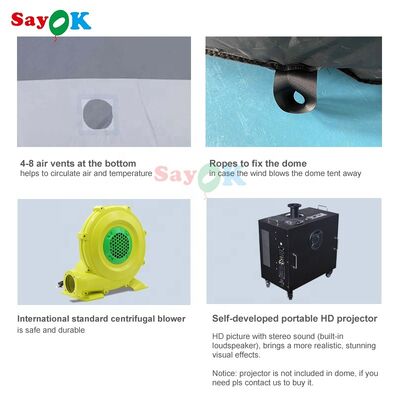 사욕 학교 천문학 팽창식 프로젝션 돔 텐트 팽창식 프로젝션 플라네타륨 텐트 플라네타륨 돔