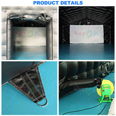 야외 행사를 위한 방염 및 UV 차단 기능이 있는 휴대용 에어벌룬 영화관 텐트