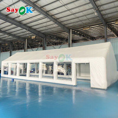 방화 retardant 재료와 함께 수영장 파티 및 야외 이벤트에 맞춤형 공기 밀착 PVC 펌플 에어 텐트