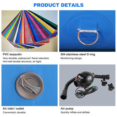 야외 행사를 위한 방수 밀폐 난연 PVC 에어 풀 텐트