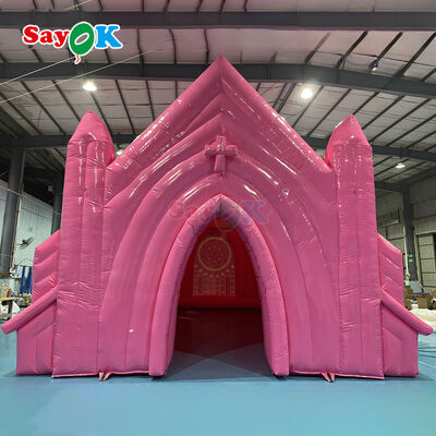 야외 결혼식 행사를 위한 맞춤 핑크 화염 retardant UV 저항 붓기 교회 텐트