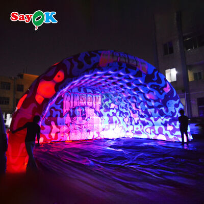 맞춤 인쇄 및 LED가 있는 휴대용 방수 팽창식 무대 커버