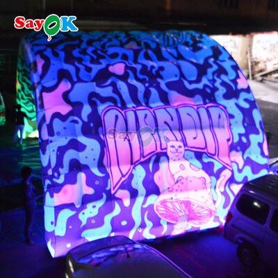 맞춤 인쇄 및 LED가 있는 휴대용 방수 팽창식 무대 커버