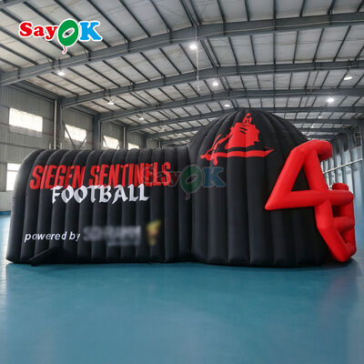 Customized Size Durable 210D Oxford Cloth Inflatable Football Helmet Tunnel Tent with Easy Setup