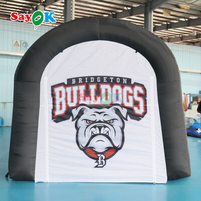 Customized Bulldogs Football Inflatable Sports Tunnel for Outdoor Event