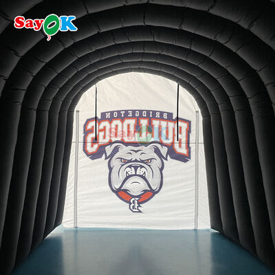 Customized Bulldogs Football Inflatable Sports Tunnel for Outdoor Event