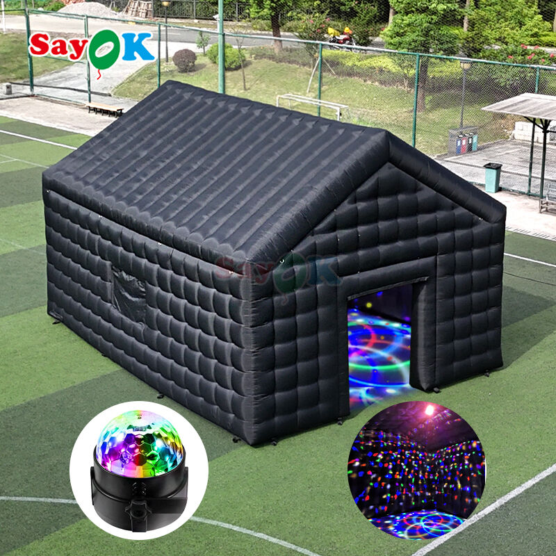 8mx6mx5mH 블랙 펌플 디스코 텐트 휴대용 나이트 클럽 텐트