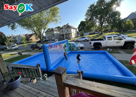 펌프식 물놀이 거대 해변 수영장 펌프식 배구장 펌프식 물 배구장 10x5x2.1mH